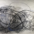 Drawing Mixed Media Charcoal Drawing GK86 78w x 48h OUTSIDE IN