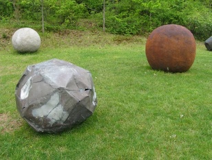 Sculpture Spheres Balls 13c GK86-cu s9999x323