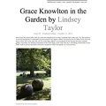 ArtistBio-Knowlton Grace Artist-in-the-garden-0
