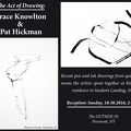 OUTSIDE IN Piermont NY Art Exhibit 2016 10 Pat Hickman Grace Knowlton Act of Drawing Postcard-cu s9999x323