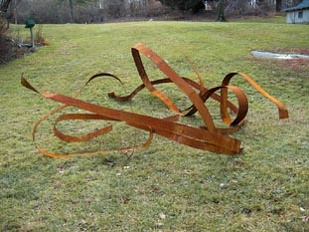 Sculpture Metal Ribbons GK86 1