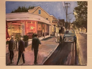 Street Life Oil on Canvas 18x24 $600